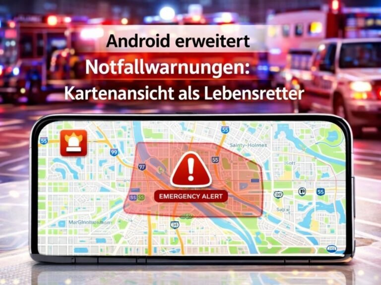 Android erweitert Notfallwarnungen: Kartenansicht als Lebensretter